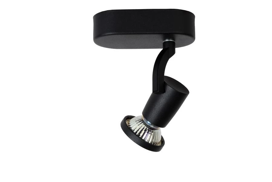 Lucide JASTER-LED - Ceiling spotlight - LED - GU10 - 1x5W 2700K - Black - detail 1